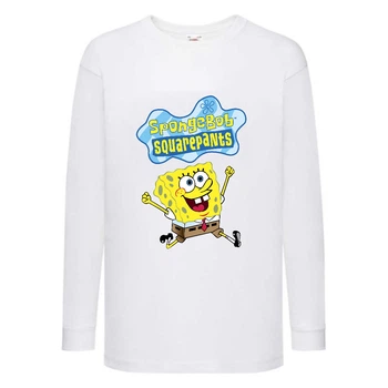 Лонгслив реглан Спанч Боб 3 (Sponge Bob) білий (SB wh 03) 104 см