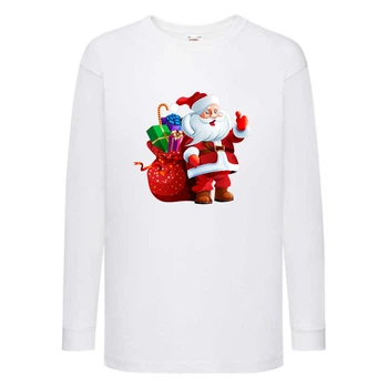 Лонгслив реглан с длинным рукавом Новый год (Happy New Year-white-003) белый 104 см