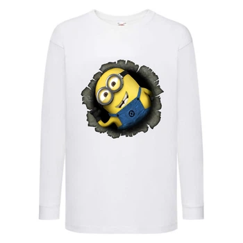 Лонгслив реглан Миньоны (Minions) белый (MS wh 001) 104 см
