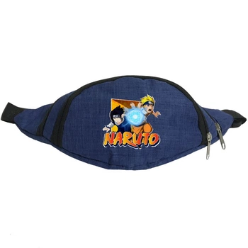 Сумка Бананка на пояс Наруто (Naruto-07) Cappuccino Toys синя