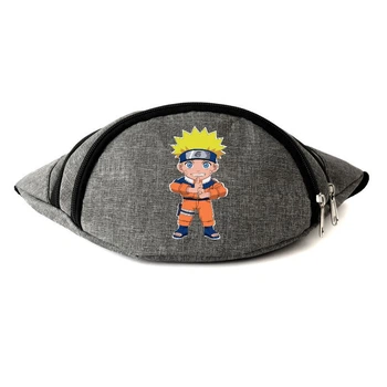 Сумка Бананка на пояс Наруто (Naruto-01) Cappuccino Toys Сіра