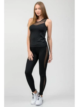 Спортивный комплект женский (майка и лосины) Go Fitness 90001 размер 42-44