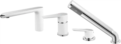 Смеситель-кран для ванны FERRO Adore White BDR11A