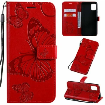 Чохол-книжка з малюнком UniCase Butterfly Pattern для Samsung Galaxy A51 (А515) - Red