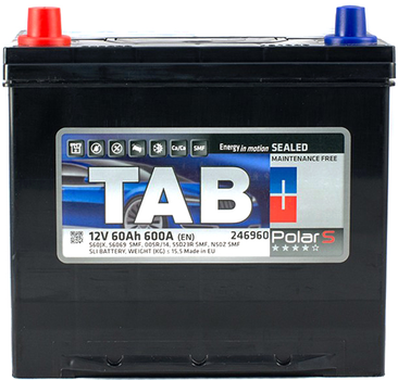 Автомобильный аккумулятор 60 Ah/12V TAB Polar S (1) Japan (246 960)
