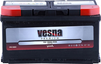Автомобильный аккумулятор 100 Ah/12V NEW!!!! Vesna Premium Euro(0) (415 100)