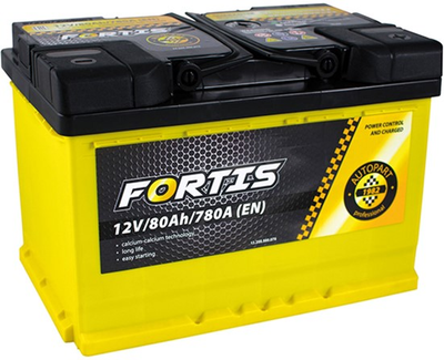 Автомобильный аккумулятор 80 Ah/12V FORTIS (0) Euro (FRT80-00)