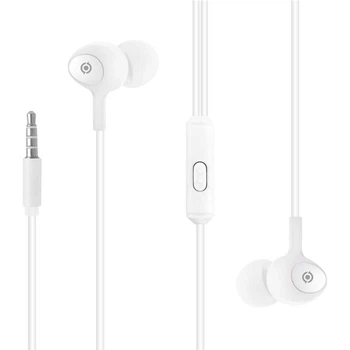 Гарнітура дротова Piko EP-103WTM вакуумні 3.5мм мікрофон на дроті White (1283126477812)