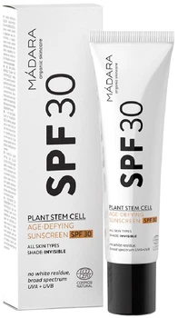 Антивіковий сонцезахисний крем Madara з рослинними стовбуровими клітинами SPF 30 40 мл (4751009828824)