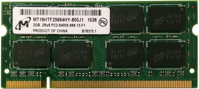память MICRON DDR2 SO-Dimm 2GB DDR800 (MT16HTF25664HY-800J1)