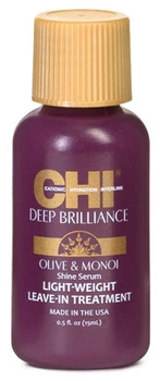 Сыворотка-шелк для волос CHI Deep Brilliance Shine Serum Light Weight Leave-In Trea 15 мл