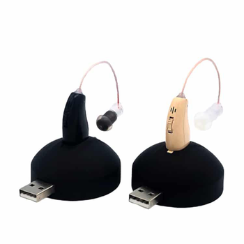 Универсальный слуховой аппарат Medica-Plus sound control 4.0 Цифровой заушный усилитель слуха с регулятором громкости Бежевый (WB572923)
