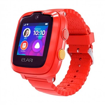 Детские смарт-часы Elari KidPhone 4G Red (KP-4GR); 1.3" (240х240) TFT сенсорный / MediaTek MT6572M / ОЗУ 512 МБ / 4 ГБ встроенной / камера 2 Мп / Bluetooth 4.0 / 4G, Wi-Fi, GPS, GLONASS, LBS, Wi-Fi / 54 х 42 х 15.4 мм, 68 г / 600 мАч / красный