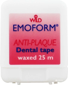Зубна стрічка Dr. Wild EMOFORM Вощена 25 м (7611841138703)
