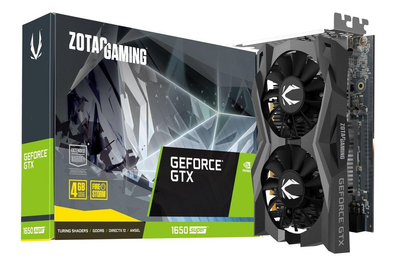 Відеокарта Zotac GeForce GTX 1650 Super Gaming, 4Gb DDR6, 128-bit, DVI-D/HDMI/DP, 1725/12000 MHz, 6-pin (ZT-T16510F-10L)