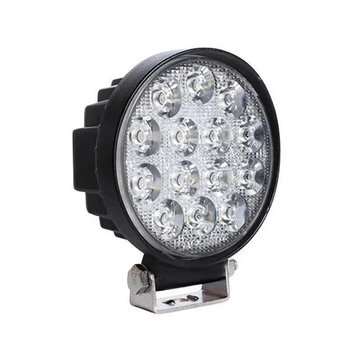 Универсальная LED фара круглая 42W, 14 ламп, узкий луч 10/30V 6000K