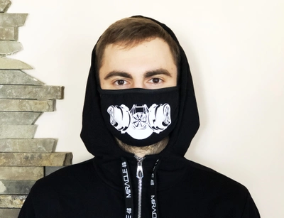 Двошарова маска Miracle Mask чорна (Z04)
