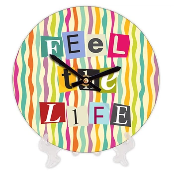 Часы круглые Feel the life 18 см