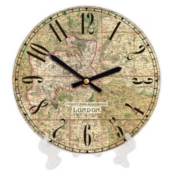 Часы круглые London map 18 см
