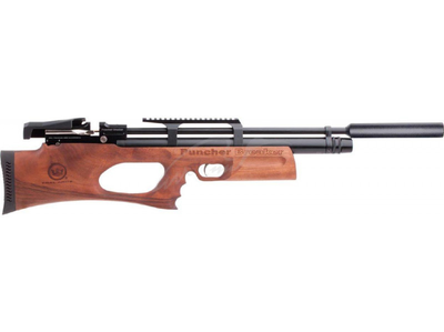 Пневматическая винтовка спредварительной накачкой Kral Puncher Breaker WS PCP Wood 4,5 мм ,глушитель