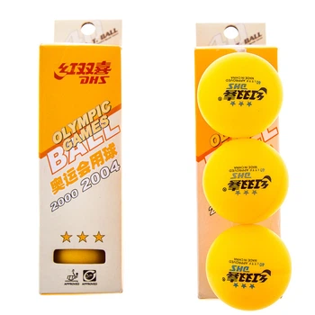 Шарики для настольного тенниса DHS 3* 3шт Orange