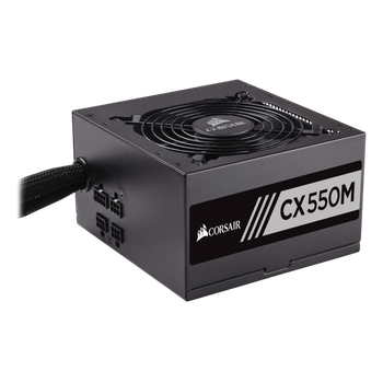 Блок питания Corsair 550W CX550M (CP-9020102-EU), 120mm, 20+4pin, 1x4+4pin, SATA х 5, Molex 4x4pin, 2x6+2pin, кабеля модульные, Bronze