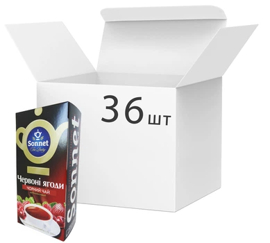 Упаковка чая черного Sonnet Красные ягоды 20 экспресс пакетиков х 36 шт (4820082705831)