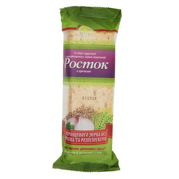 Хлебцы Росток Из пророщенных зерен пшеницы с гречкой УкрЕкоХліб 120г