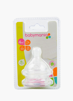 Набір сосок для пляшечки 2шт Babymania 4+м H2-440305