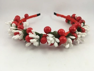 Вінок з калиною Handmade Ukrainian 7326 Червоний