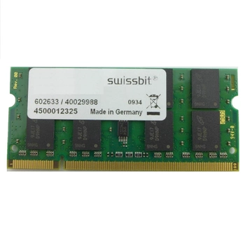 Оперативна пам'ять Swissbit SODIMM DDR2 2Gb 800MHz PC2-6400 (MEN02G64D2BH2MT-25R)