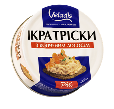 Икра трески Veladis "Pate" с копченым лососем 100гр