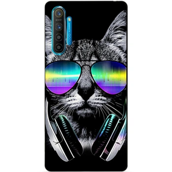 Силиконовый чехол бампер Candy для Realme XT с рисунком Музыкальный кот