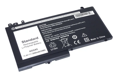 Аккумуляторная батарея для ноутбука Dell 0RDRH9 Latitude 12-E5270 11.4V Black 3000mAh OEM High Copy