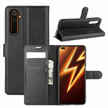 Классический чехол-книжка Deexe Book Type для Realme 6 Pro - Black