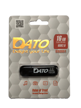 Флеш-накопичувач DATO USB 2.0 DS2001 16Gb black (DS2001B-16G)