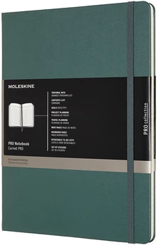 Записная книга Недатированная Moleskine PRO 19 x 25 см 192 страницы Зелёная (8058647620817)