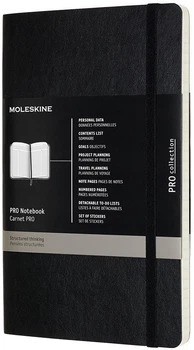 Нотатник Moleskine PRO 13 х 21 см 240 сторінок Чорний (8058647620787)