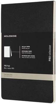 Записная книга Недатированная Moleskine PRO Pad 13 х 21 см 192 страницы Чёрная (8058647620916)