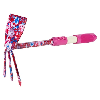 Мотыга комбинированная плоская + 3-х зубая (pink) (TPR) FLORA (5043184) 2024989