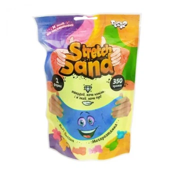Кинетический песок Stretch Sand 350 г синий игрушечный песок для развития детей творческий материал