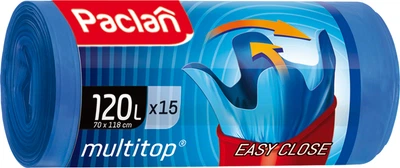 Мішки для сміття Paclan Multitop 120 л 15 шт. (5900942134908)