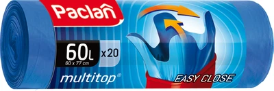 Мішки для сміття Paclan Multitop 60 л 20 шт. (5900942341733)
