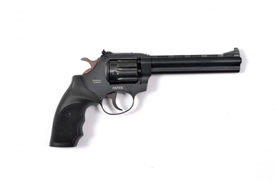 Револьвер під патрон Флобера Safari RF-461 cal. 4 мм пластикова рукоятка, BLACK CERAKOTE
