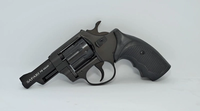 Револьвер під патрон Флобера Safari RF-431 cal. 4 мм пластикова рукоятка, BLACK CERAKOTE