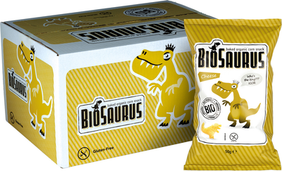 Упакування снеків кукурудзяних Mclloyd's Динозаврики з сиром 50 г х 12 шт (8588004638310/8588004638341)