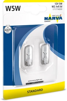 Автолампы Narva Standard W5W (17177.2B)