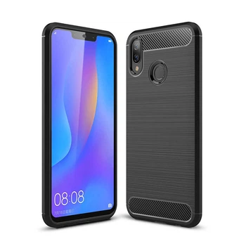Чохол Lenuo Carbon Fiber для Huawei P Smart Plus / Nova 3i Чорний