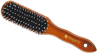Щітка масажна Hairway з натуральною щетиною (08186)(4250395402392)