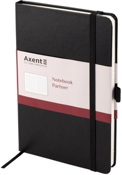 Книга записная Axent Partner Grand 295х210 мм A4 100 листов в клетку Черная (8203-01-А)
